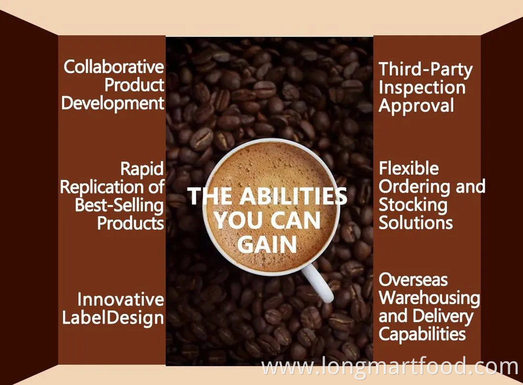 Private Label Cordyceps Reishi Chaga and Lions Mane Mushroom Coffee Mix